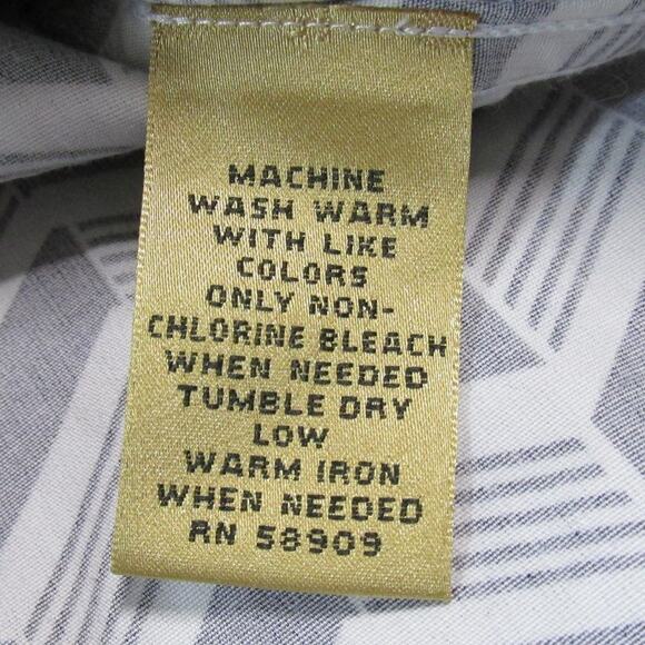 Gold Label Investments Blue/White Chevron Plus Size Shirt - Picture 5 of 6